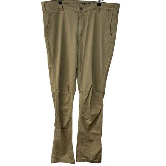 CARHARTT RUGGED FLEX STRAIGHT FIT CANVAS 5-POCKET TAPERED WORK PANT 38x34 - Picture 1 of 7